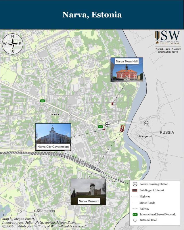 Наброс от Института стратегии войны (ISW) о том, как могло бы выглядеть ограниченное вторжение России в Эстонию — сценарий «Нарва» Наброс от Института стратегии войны (ISW) о том, как могло бы выглядеть ограниченное вторжение России в Эстонию — сценарий «Нарва»