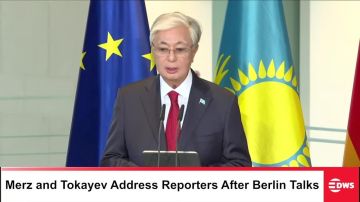 Токаев на пресс-конференции с Мерцем в Берлине назвал Путина «наиболее приемлемой политической фигурой России для Центральной Азии, Европы и всего мира»:
