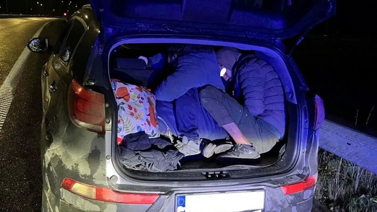 В Эстонии поймали украинцев с мигрантами в багажнике