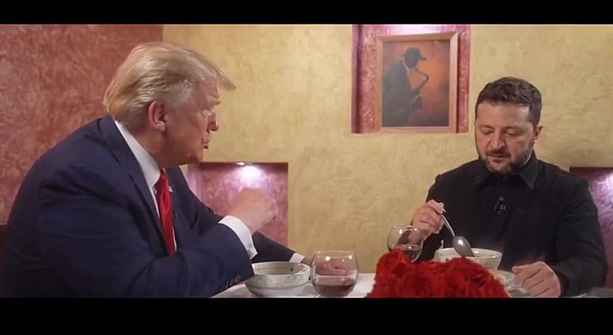 Взаимоотношения Трампа с Зеленским выглядят примерно так :)