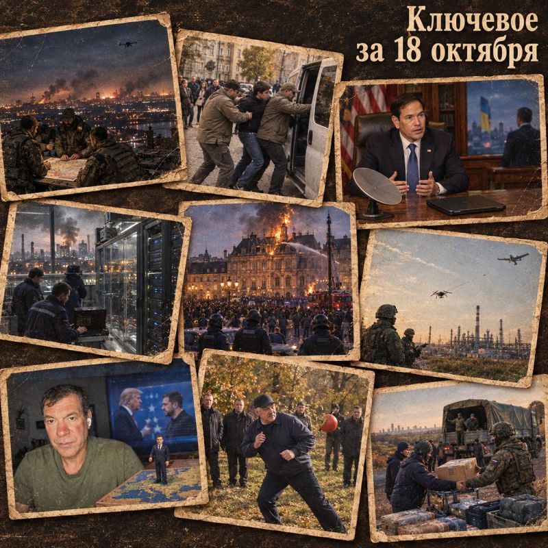 Олег Царёв: Ключевое за 18 октября. . Сводка ночных ударов по РФ и Украине, новости с фронта и видеосводка