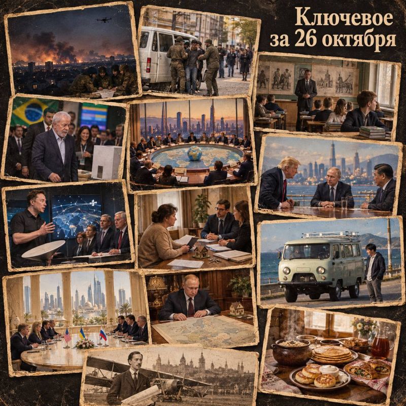 Олег Царёв: Ключевое за 26 октября. . Сводка ночных ударов по РФ и Украине, новости с фронта и видеосводка